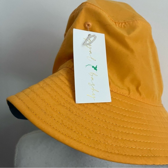 Gyal Bashy • NWT Marigold Yellow Teal Grenada Recycled Reversible Bucket Hat - Picture 7 of 7